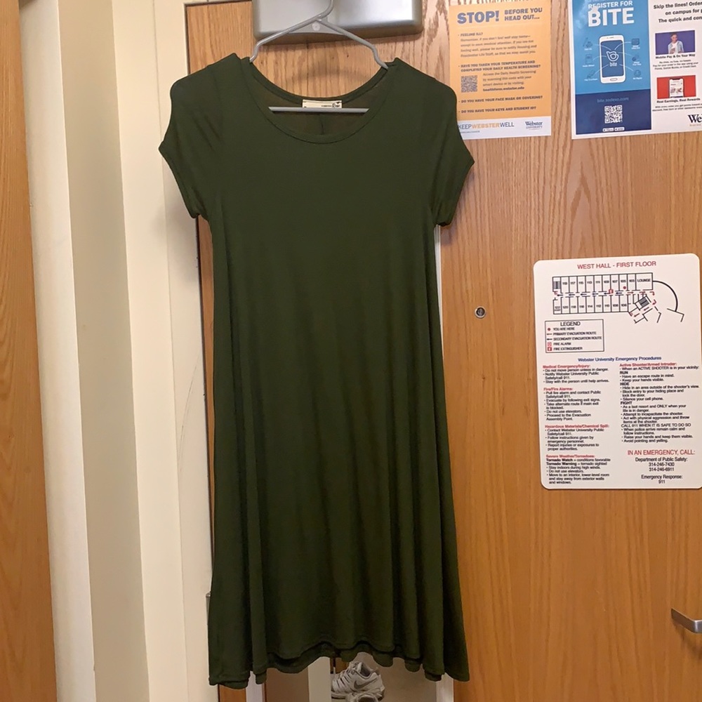 Green flowy sundress